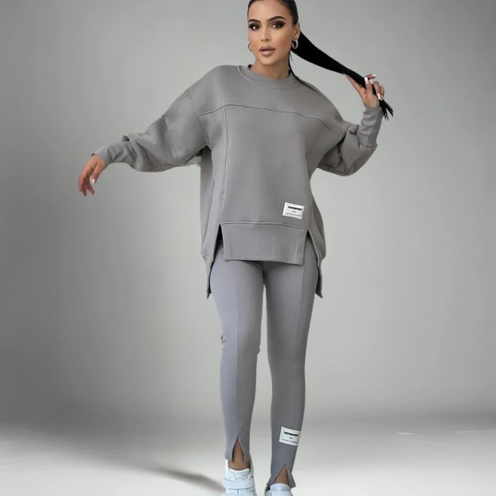 Kikay™ - Elegant & Mjuk Lounge Set för Damer – Avslappnad med Stil