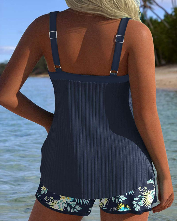 Briseis™ - Blommigt Mönstrat Tankini-set