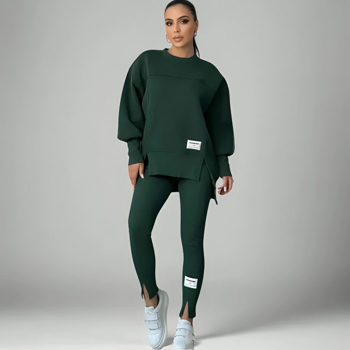 Kikay™ - Elegant & Mjuk Lounge Set för Damer – Avslappnad med Stil