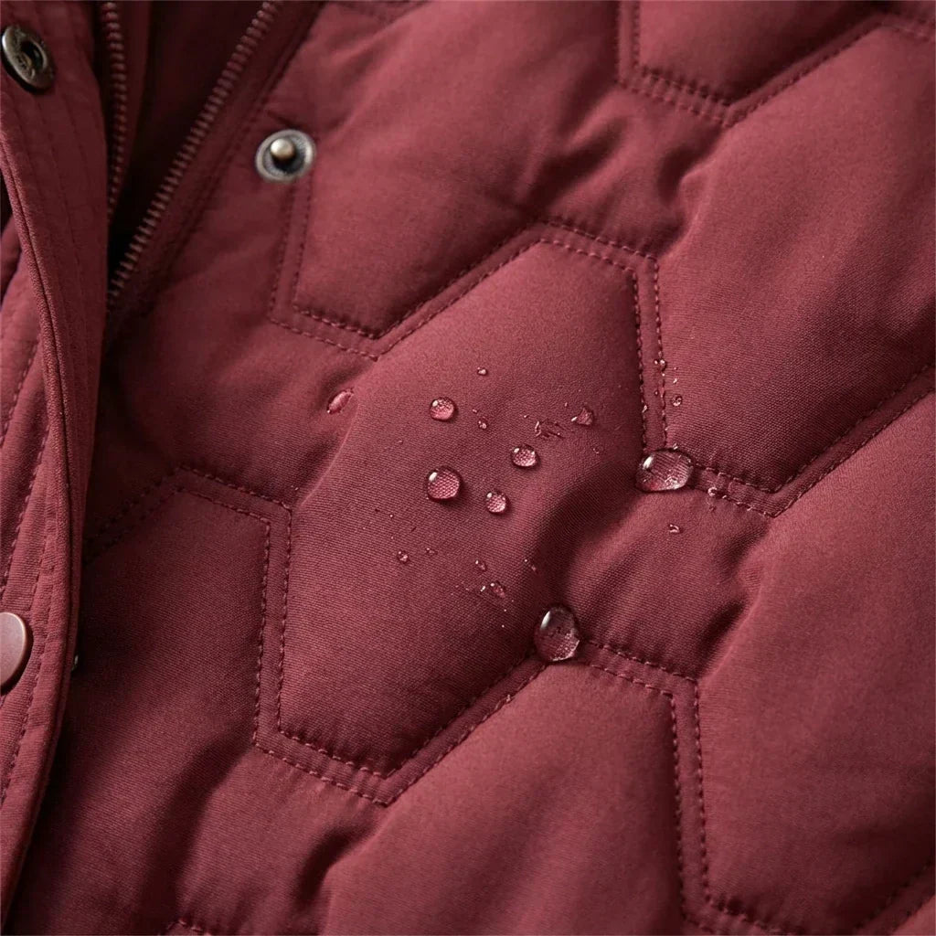 Cherry™ - Lång Dunjacka med Huva